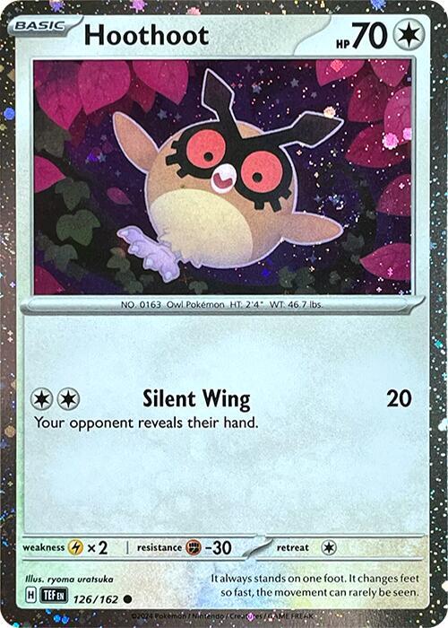 Hoothoot - (TEF) #126 (Cosmo Holo) - SV: Temporal Forces (SVP)