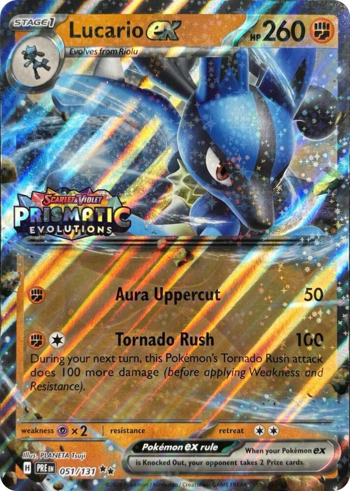 Lucario ex - (PRE) #051 - SV: Stamped Prismatic Evolutions (SVP)
