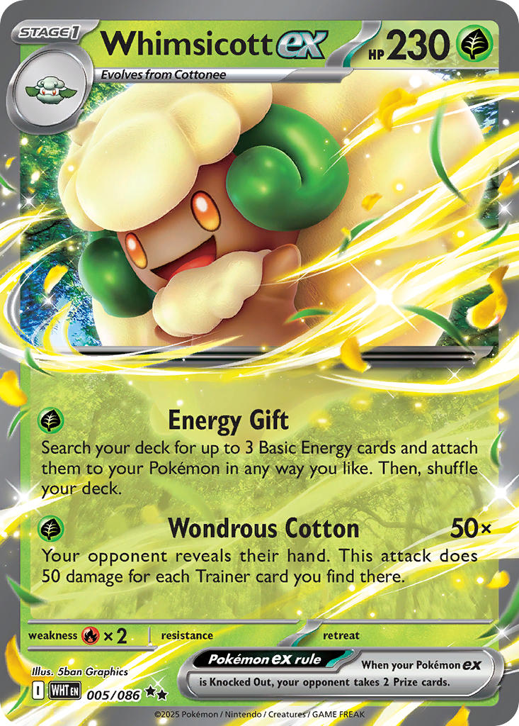 Whimsicott ex · White Flare (WHT) #005