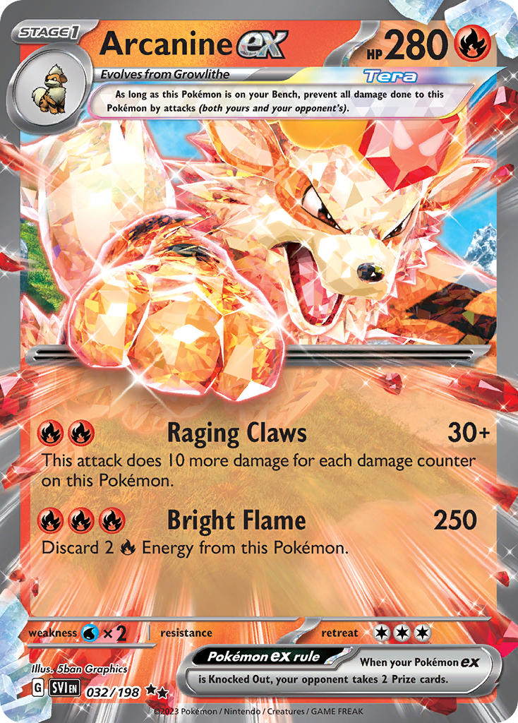 Arcanine ex · Scarlet & Violet (SVI) #032