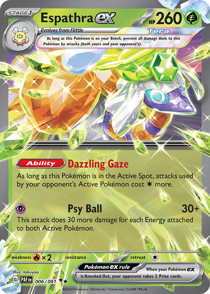 Espathra ex · Paldean Fates (PAF) #006