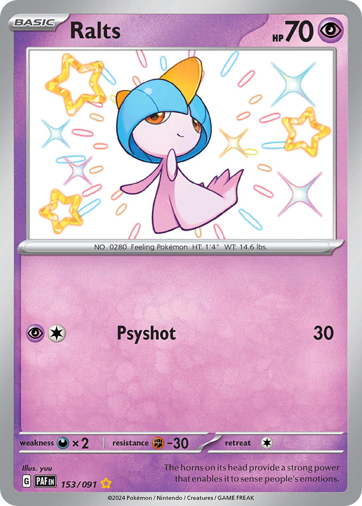 Ralts · Paldean Fates (PAF) #153