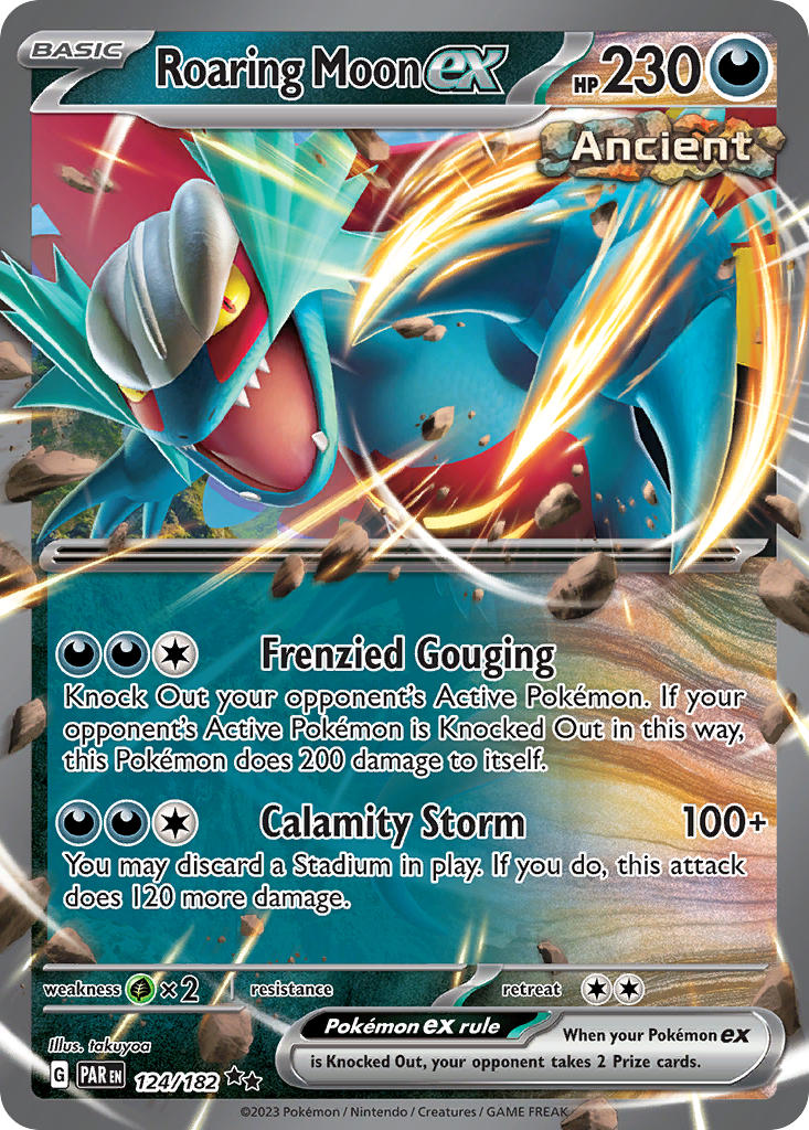 Roaring Moon ex · Paradox Rift (PAR) #124
