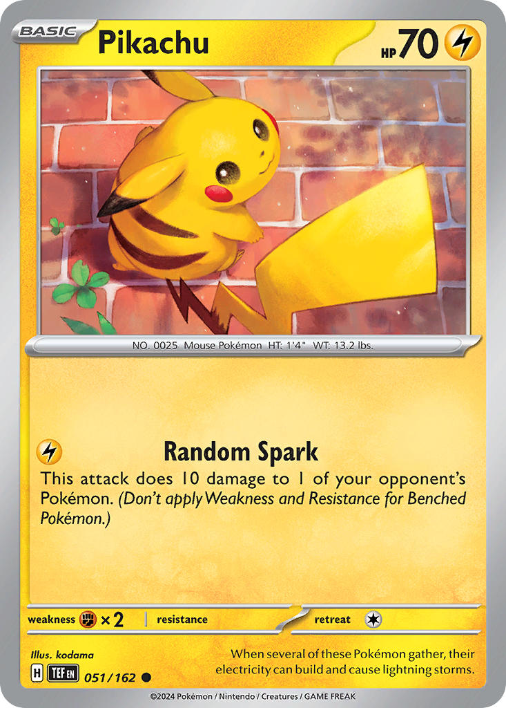 Pikachu - (TEF) #051 (Cosmo Holo) - SV: Temporal Forces (SVP)