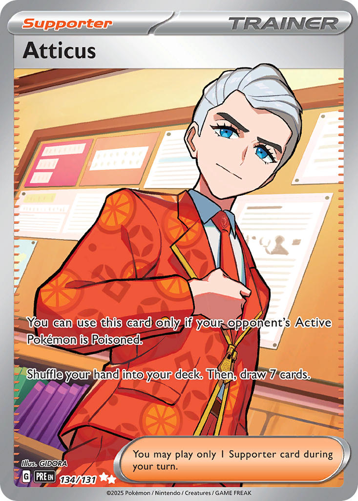 Atticus · Prismatic Evolutions (PRE) #134