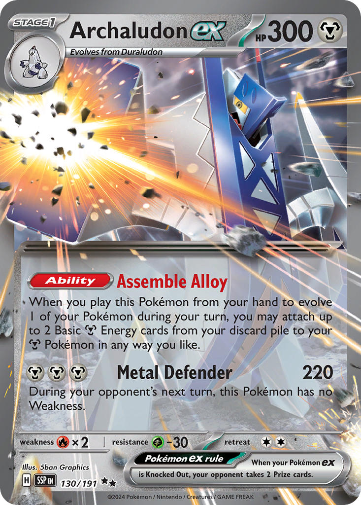 Archaludon ex · Surging Sparks (SSP) #130