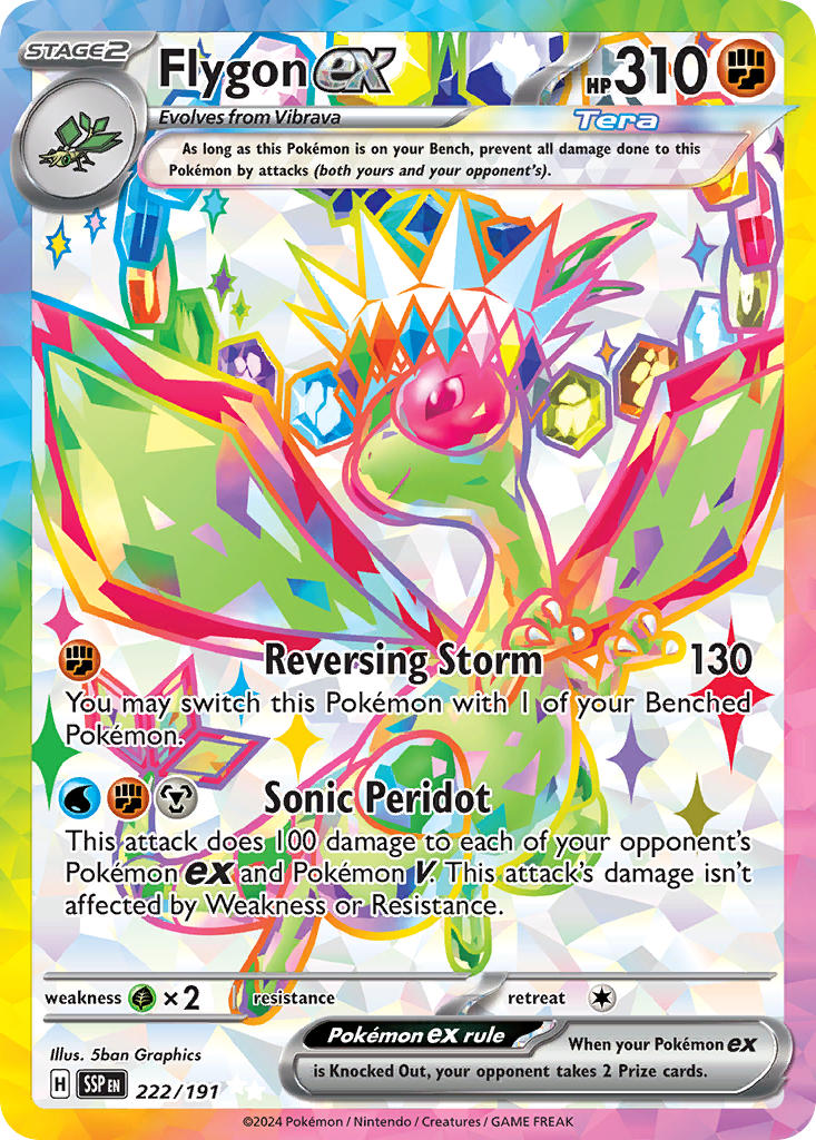Flygon ex · Surging Sparks (SSP) #222