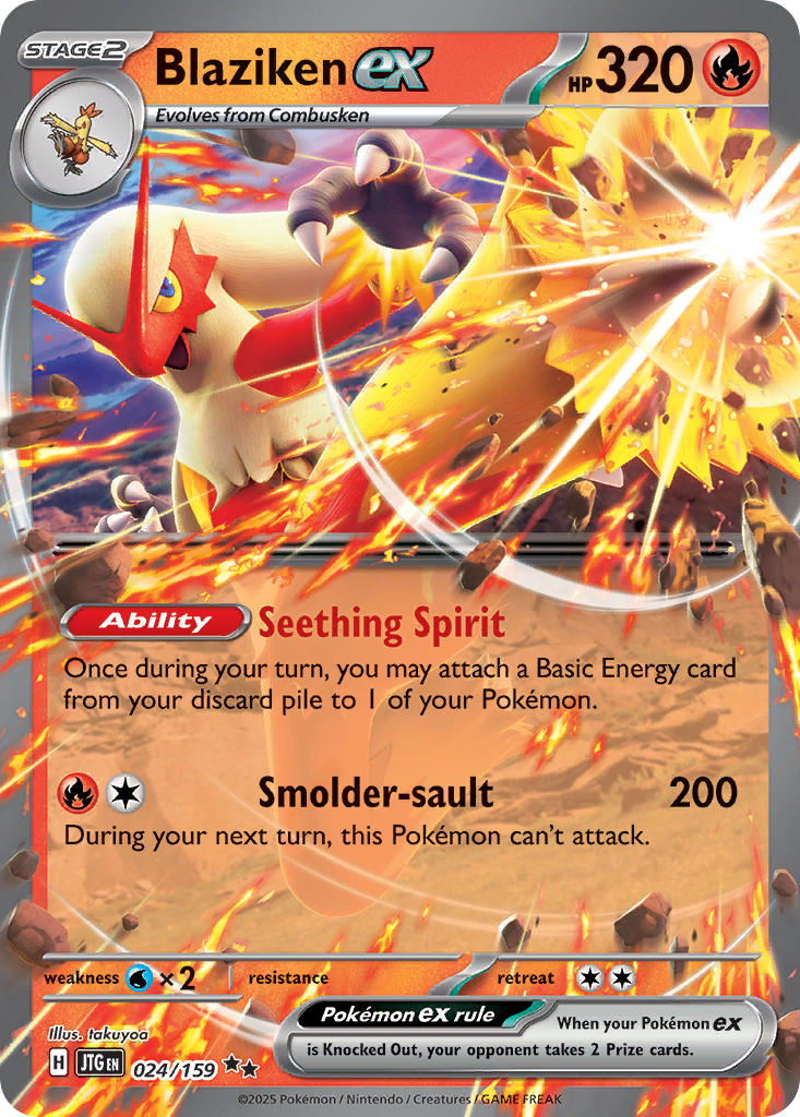 Blaziken ex · Journey Together (JTG) #024