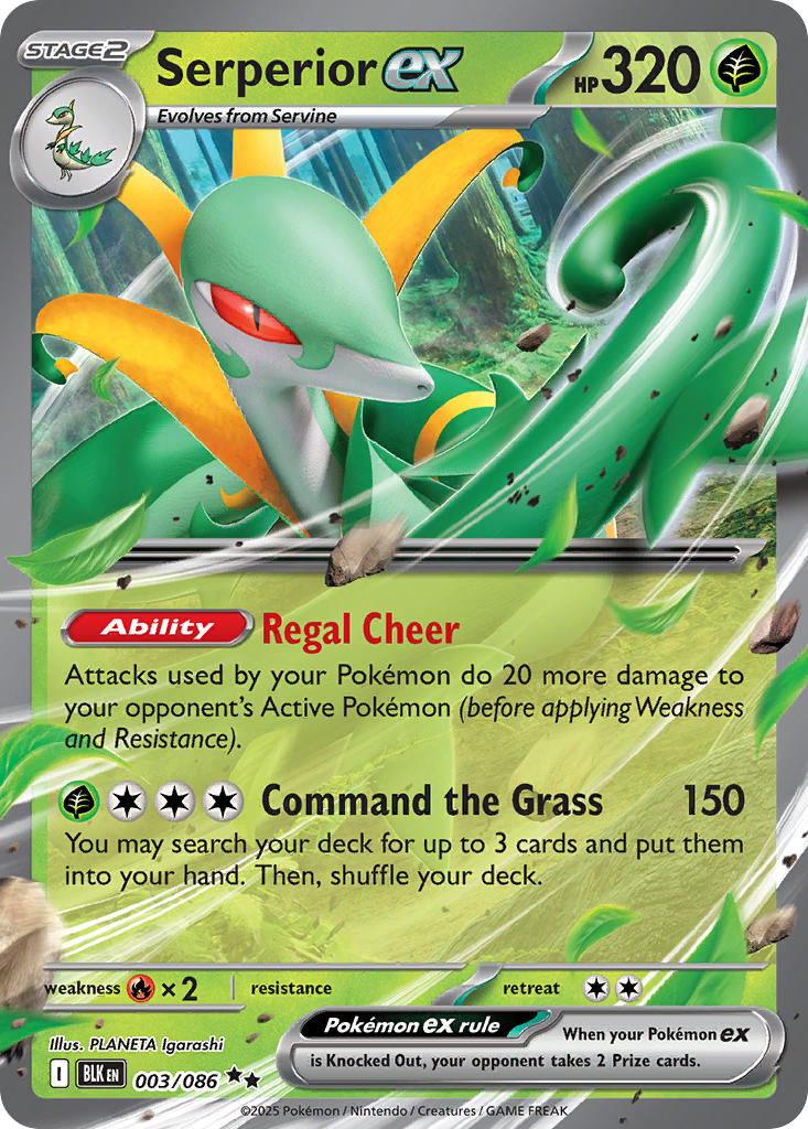 Serperior EX - Black Bolt (BLK) #003