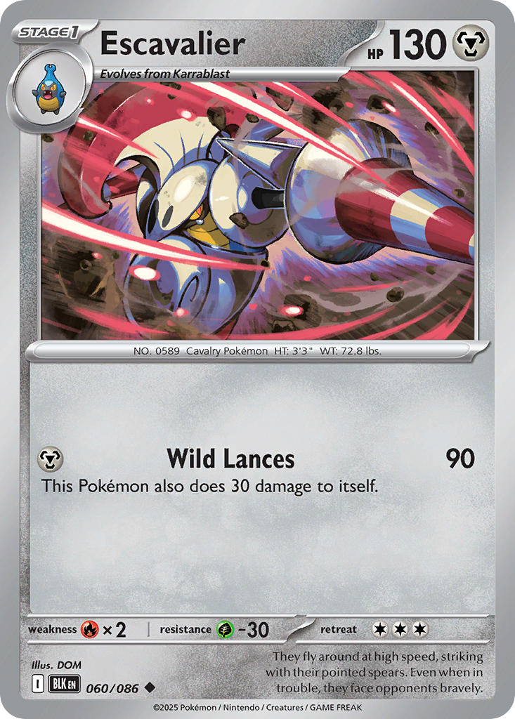 Escavalier (Poke Ball Pattern) - Black Bolt (BLK) #060