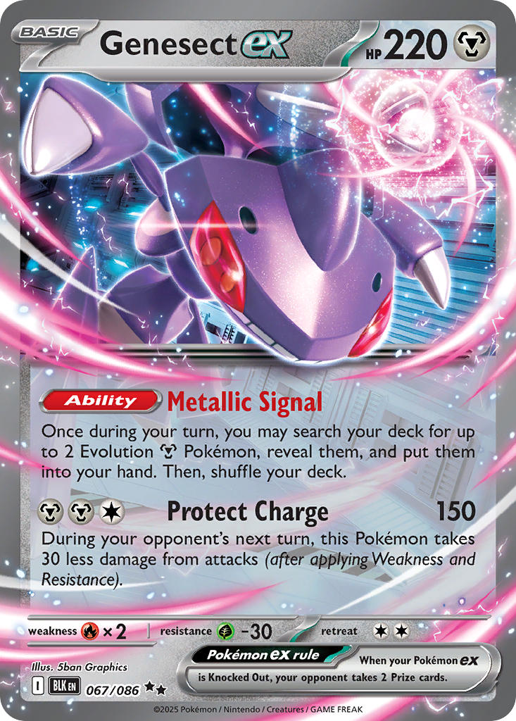 Genesect ex · Black Bolt (BLK) #067