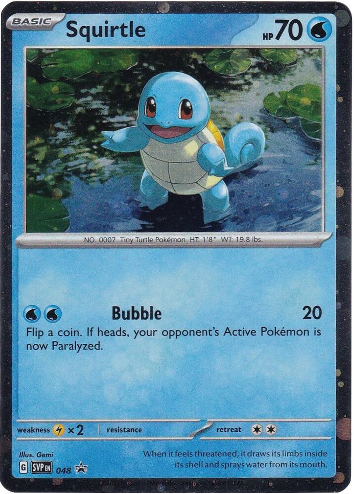 Squirtle - 048 (Cosmo Holo) - SV: Scarlet & Violet Promo Cards (SVP)