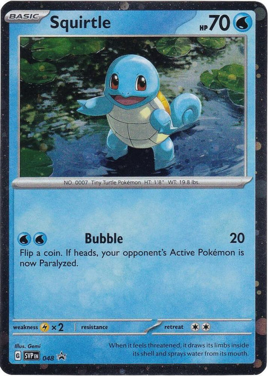 Squirtle - 048 (Cosmo Holo) - SV: Scarlet & Violet Promo Cards (SVP)