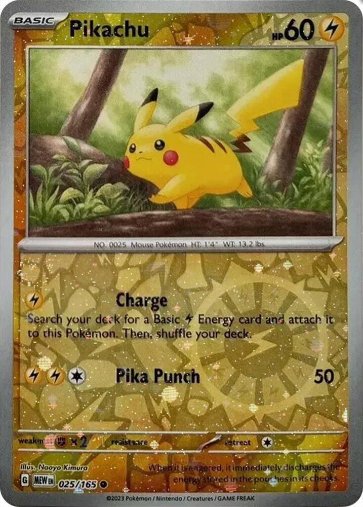Pikachu - (MEW) #025 (Cosmo Holo) - SV: 151 (SVP)