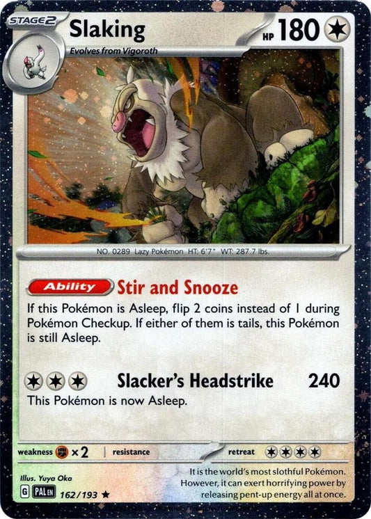 Slaking - (PAL) #162 (Cosmo Holo) - SV: Paldea Evolved (SVP)