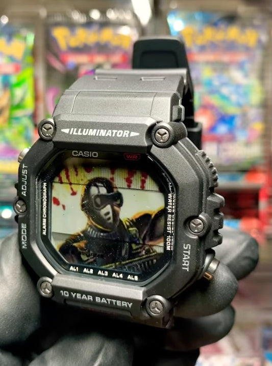 Wrist-A-Hit™ GI Joe Snake Eyes Custom Casio Watch (CCW-GIJSE1)