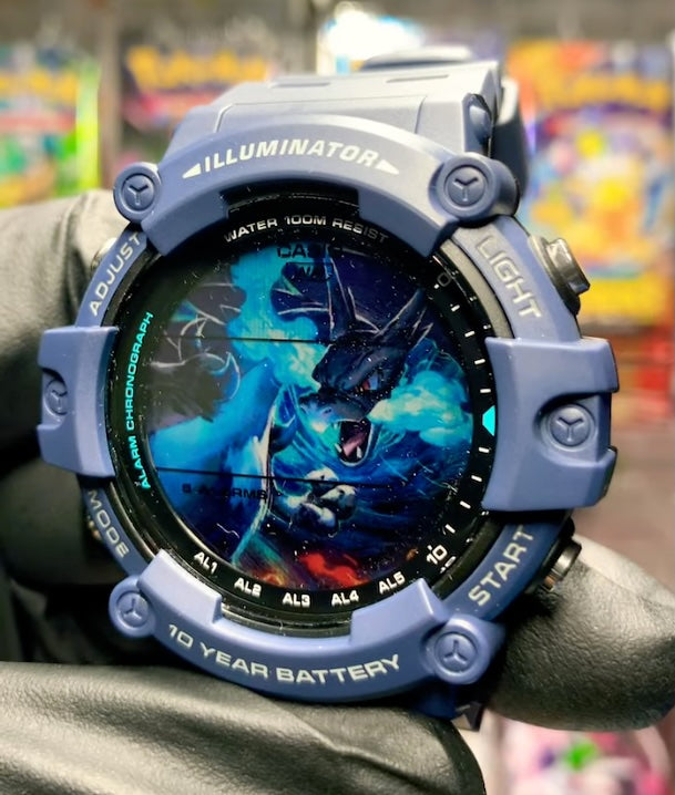 Mega Charizard X Custom Casio Watch (CCW-125)