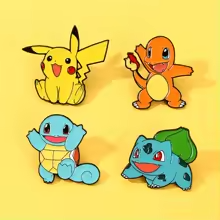 Character Enamel Pin Set of Four Pins (PA-5)