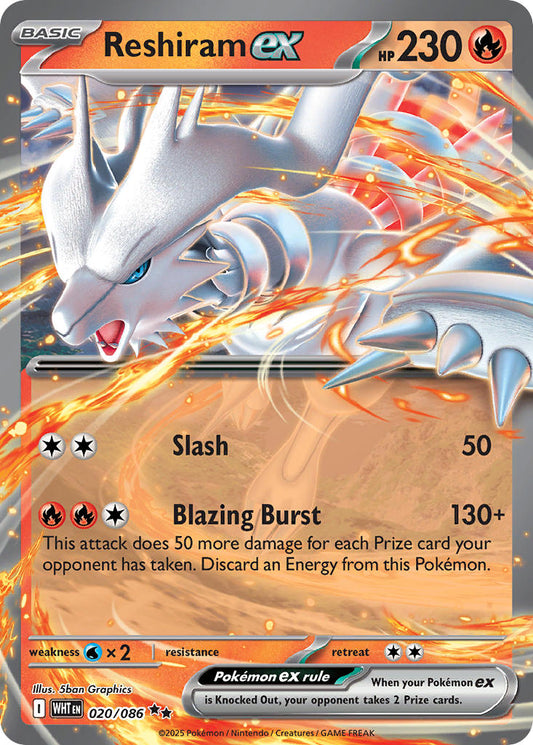 Reshiram ex · White Flare (WHT) #020