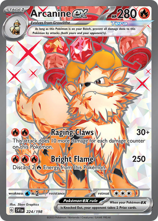 Arcanine ex ·  Scarlet & Violet (SVI) #224