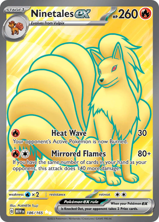 Ninetales ex · 151 (MEW) #186