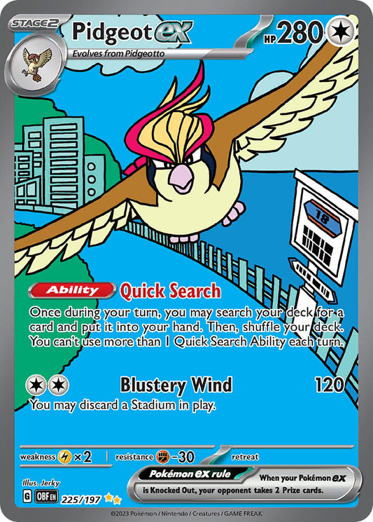 Pidgeot ex ·  Obsidian Flames (OBF) #225