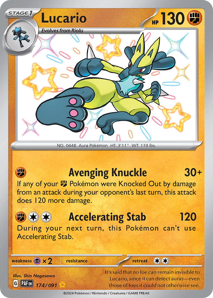 Lucario · Paldean Fates (PAF) #174