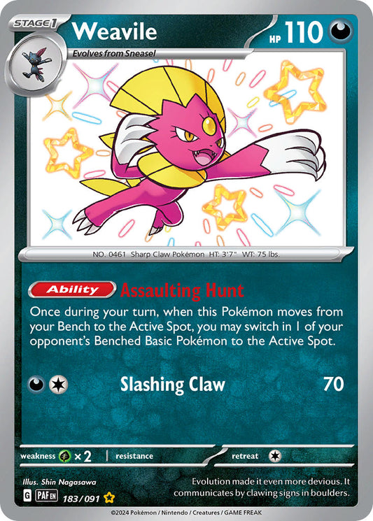 Weavile · Paldean Fates (PAF) #183