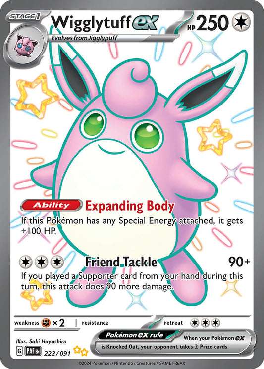 Wigglytuff ex · Paldean Fates (PAF) #222