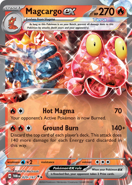 Magcargo ex · Twilight Masquerade (TWM) #029