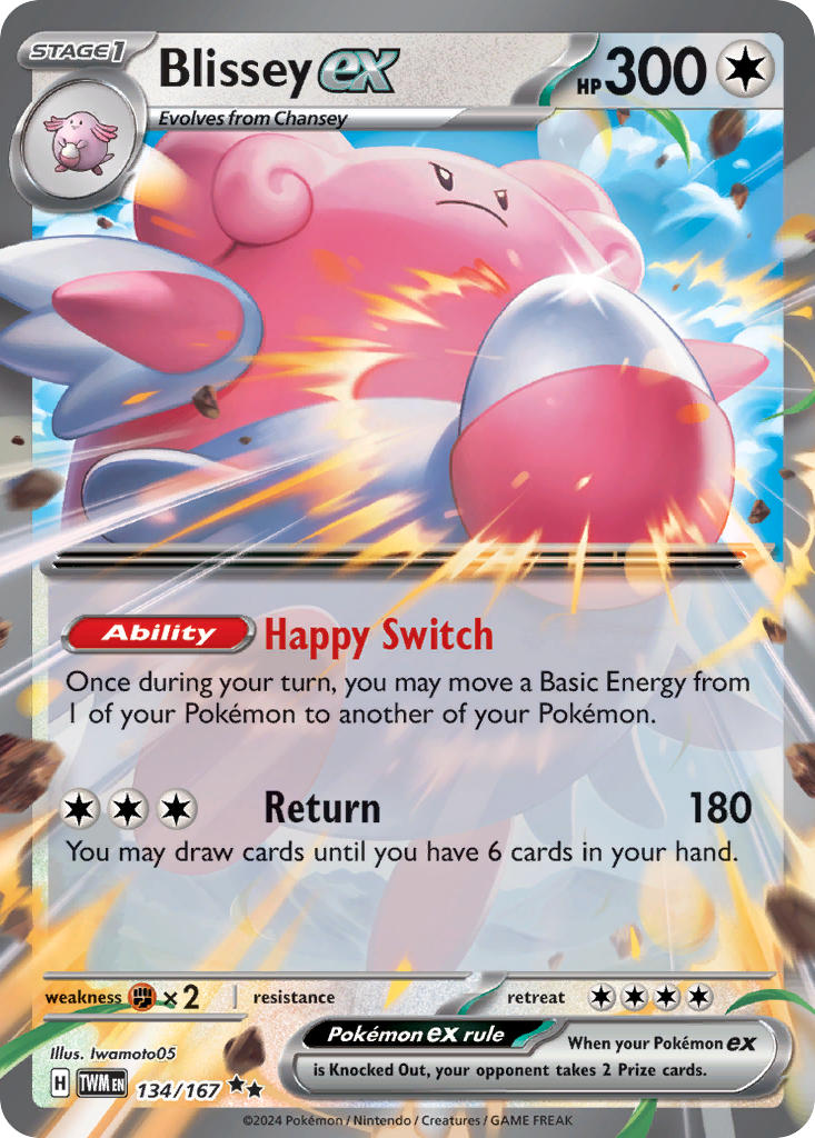 Blissey ex · Twilight Masquerade (TWM) #134