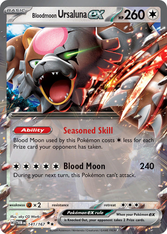 Bloodmoon Ursaluna ex · Twilight Masquerade (TWM) #141