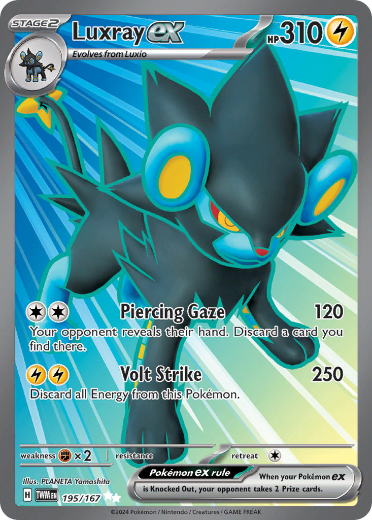 Luxray ex · Twilight Masquerade (TWM) #195