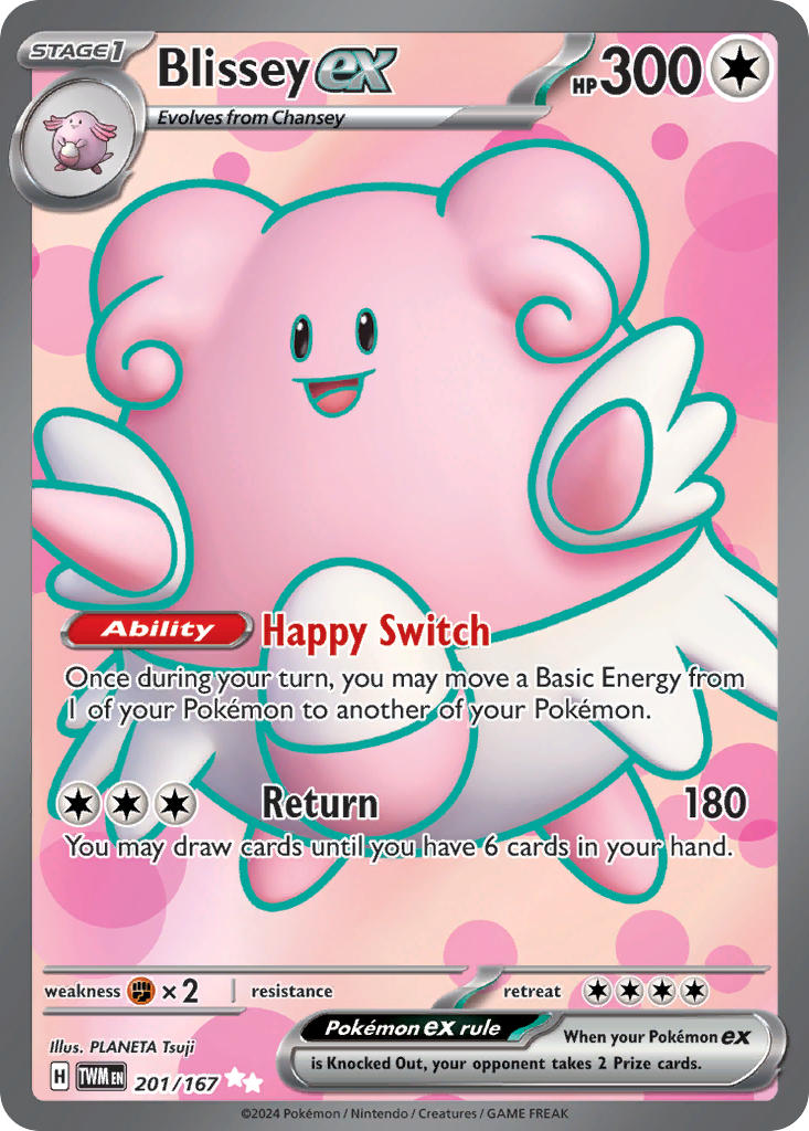 Blissey ex · Twilight Masquerade (TWM) #201