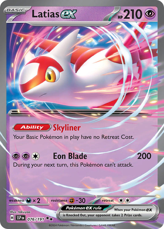 Latias ex · Surging Sparks (SSP) #076