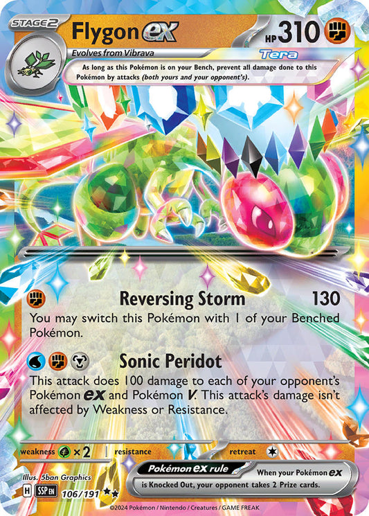 Flygon ex · Surging Sparks (SSP) #106