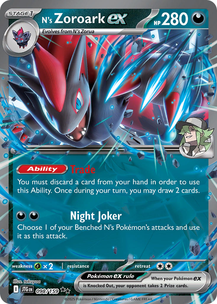 N’s Zoroark ex · Journey Together (JTG) #098