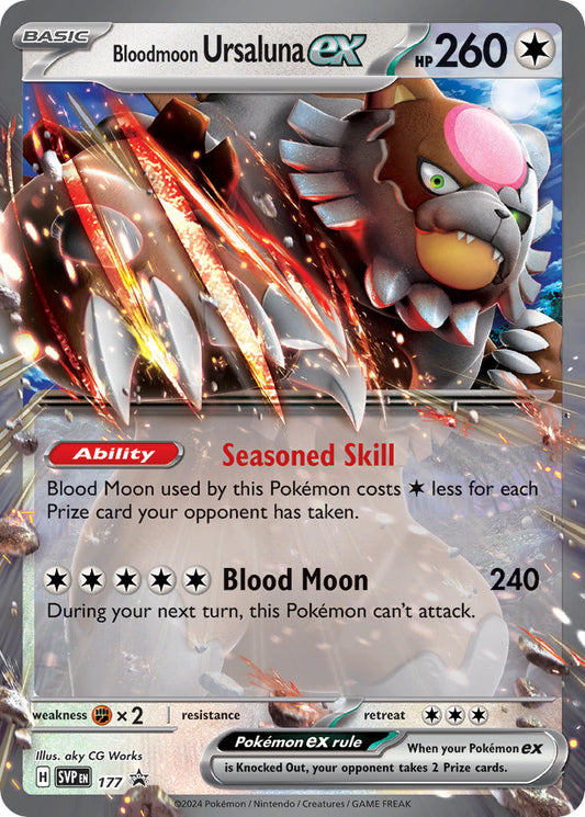 Bloodmoon Ursaluna ex - 177 - SV: Scarlet & Violet Promo Cards (SVP)